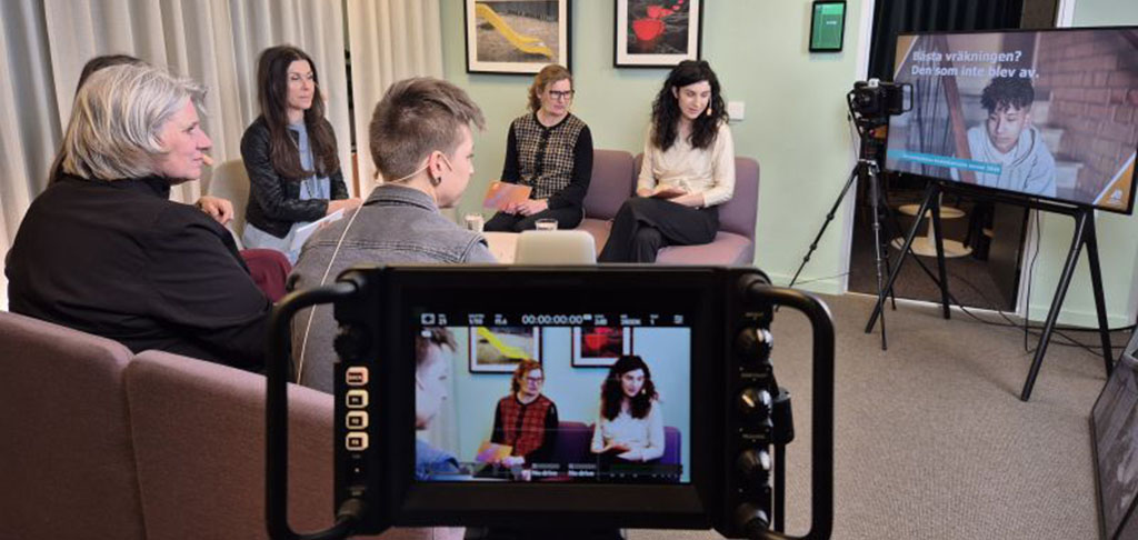 Bild från inspelningen av webbinariet om rapporten Bästa vräkningen? Den som inte blev av.