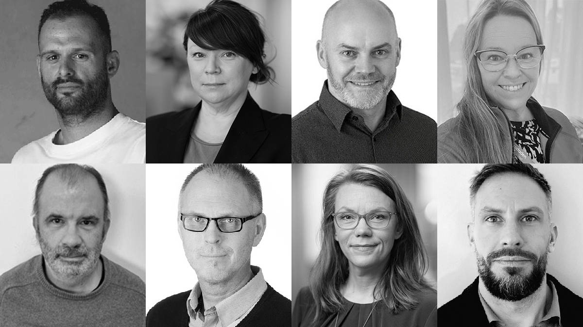 Porträttbilder på de medverkande på nätverksträffen om sociala frågor i boendet den 19 mars 2026