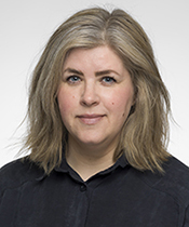 Porträttbild på Ylva Staland Björkegren, teamledare för Bostad först i Uppsala kommun