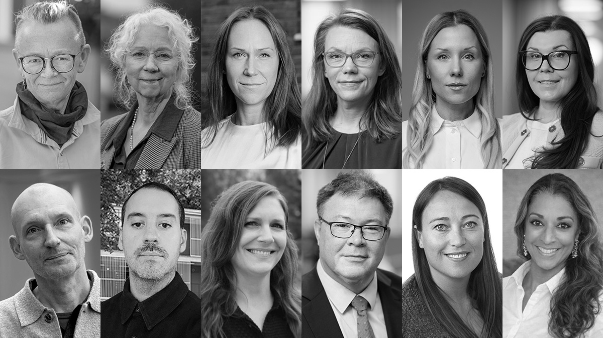 Porträttkollage på föreläsarna på konferensen Hemma hos allmännyttan 2026